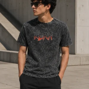 Stone Wash Black T- Shirt